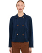 Long Sleeves Double Breasted Crop Jacket