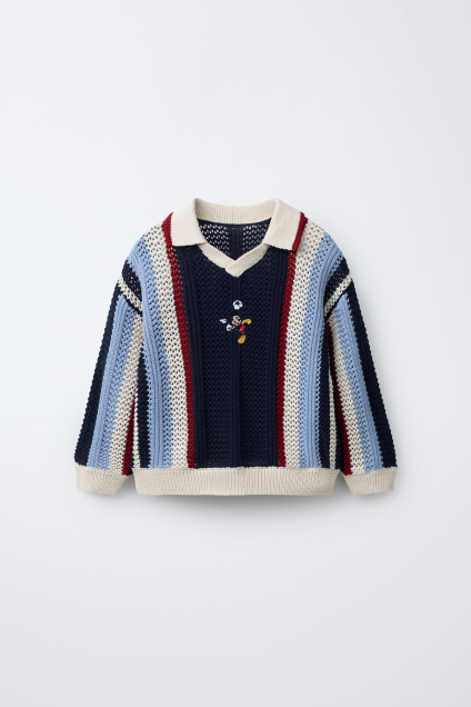 Zara ВЯЗАНОЕ ПОЛО - МИККИ МАУС ДИСНЕЙ 495684398-073-18