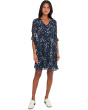 3/4 Sleeve Chiffon Shift Dress