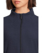 Textured Waffle Knit Full-zip Jacket