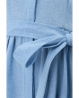 Puff Sleeve Self Tie Tencel Ruffled Aline