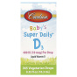 Carlson, Super Daily, витамин D3 для детей, 10 мкг (400 МЕ), 10,3 мл (0,35 жидк. унций)