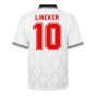 Score Draw Домашняя рубашка Lineker в стиле ретро из Англии 1990 года