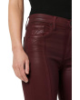 Barbara High-Rise Baby Boot w/ Cuff Vent in Coated Bordeaux