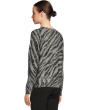 Zebra Crossing - Printed V-Neck Sweater