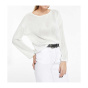 Designer-Netz-Sweatshirt, wei_
