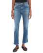 Mari Mid-Rise Slim Straight Crop Jeans in 15 Years Prague
