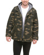 Levi's Men's Washed Cotton Hooded Military Jacket