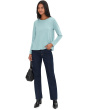 Organic Pima Cotton Jersey Round Neck Long Sleeve Tee