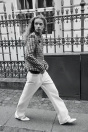 Zara Белая кожаная обувь с откидной спинкой.