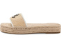 Polly Leather-Trim Raffia Espadrille