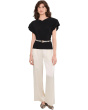 Cap Sleeve Shoulder Pad Top