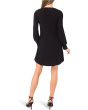 Shirred V-Neck Button Down Dress