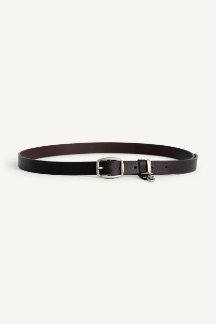 Zara Кожаный РЕМЕНЬ С ЗАСТЕЖКОЙ-КАРАБИНОМ 523083343-700-85