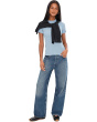 Rib Short Sleeve Crew Neck