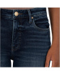Fay High-Rise Fab Ab Straight Leg-Roll Up Raw Hem