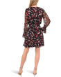 Balloon Sleeve V-Neck Smocked Waist Dress
