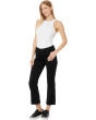 Kelsey Petite Mid-Rise Ankle Flare - Inset in Black