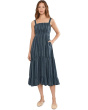 Taj Hemp Tiered Midi Sleeveless Dress