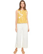 High-Rise Crop Wide Leg Pants with Welts Pockets 26"