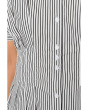 Pleated Waist Dolman Sleeve Blouse
