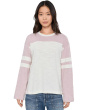 Sunwashed Slub Varsity Long Sleeve Tee
