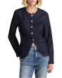 Collarless Jacket In Rinse
