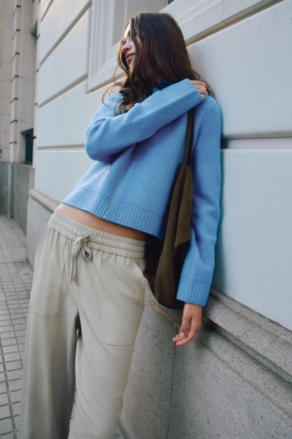 Zara Кардиган С ЗАСТЕЖКОЙ-МОЛНИЕЙ 495684266-400-2