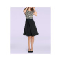 Designer-Optimizer-Prinzesskleid, schwarz-creme