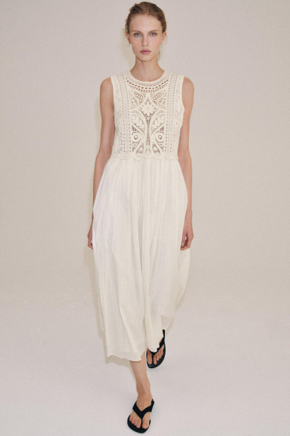 Zara ПЛАТЬЕ МИДИ ZW COLLECTION С ВЫШИВКОЙ 495680240-712-2