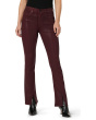 Barbara High-Rise Baby Boot w/ Cuff Vent in Coated Bordeaux