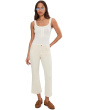 Mid-Rise Gia Glider Crop Flare Jeans With Wide Hem 27" Inseam