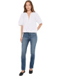Stovepipe In Light Wash With Step Hem