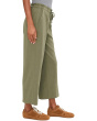 Mid-Rise Pull-On Tie Waist Wide Leg Ankle Pant 26"