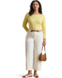 Rib-Knit Cotton-Blend Boatneck Tee