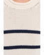 Coral Striped Pullover