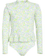 Janie and Jack Плавательный комплект Rashguard с цветочными оборками (для малышей / Маленьких детей / больших детей)