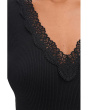 Lace-Trim V-Neck Top