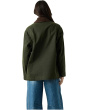 Catching A Break Coated Barn Jacket With Corduroy Collar Detail