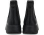 F-Mode Stitch Warm Tumbled-Leather Chelsea Boots